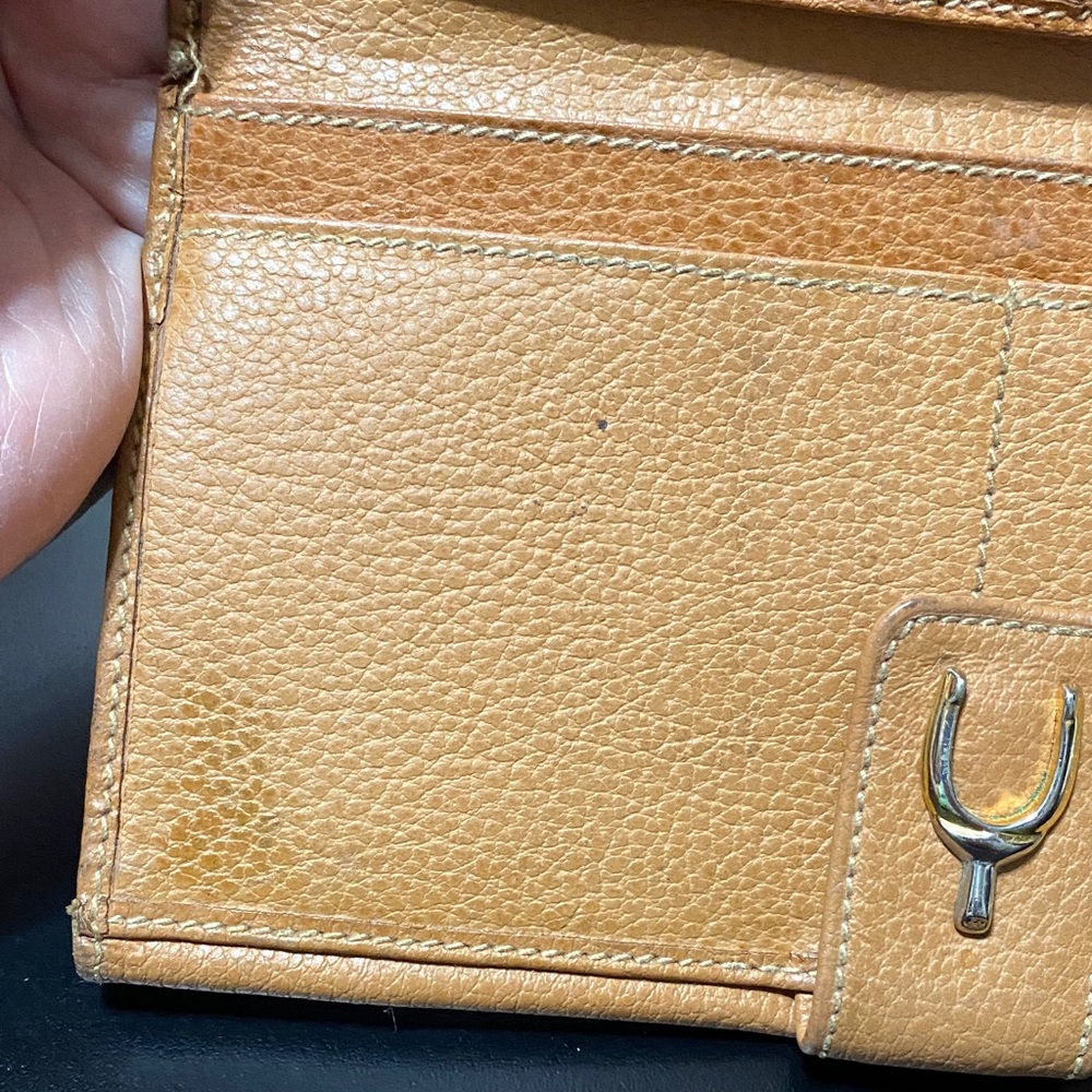 Gucci vintage Tan Leather long Women's Wallet - Picture 9 of 16